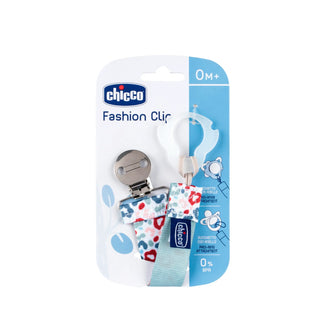 Chicco Fabric Pacifier Holder Clip Green 1Pc