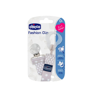 Chicco Fabric Pacifier Holder Clip Neutral 1Pc