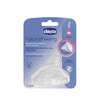 Chicco NaturalFeeling Nipple Medium Flow 2M+ 1Pc