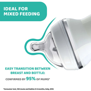 Chicco NaturalFeeling Nipple Thick Flow 6M+ 2Pcs