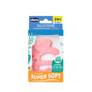 Chicco Soft Iguana Teething Ring Pink 2M+ 1Pc