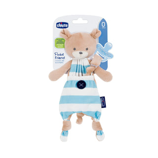 Chico Pacifier Holder Pocket Friend Blue 1Pc