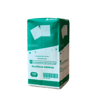 Dimor Compressas Tnt N/Esteril 5cm x 5cm . x100