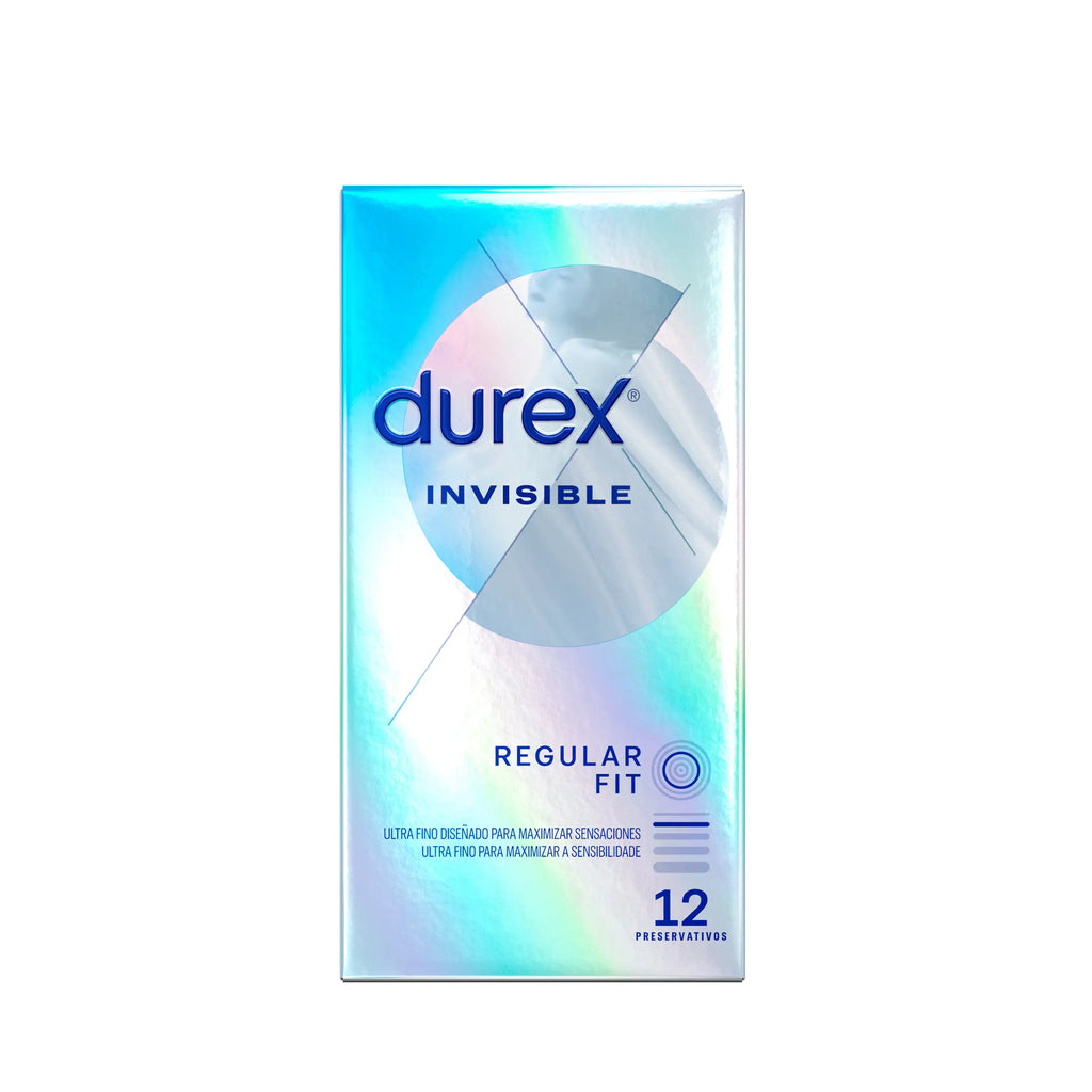 Durex Invisible Extra Lubricated Condoms - 12 Pack, Super Thin For  Sensitivity