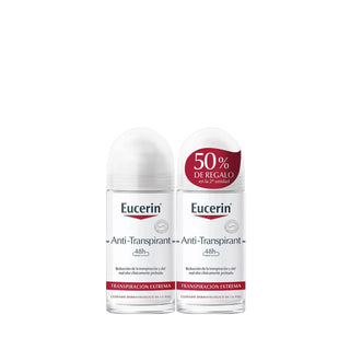 Eucerin Deodorant and Anti-Perspirant Roll-on 48h 2 x 50ml