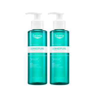 Eucerin DermoPure Clinical Gel Cleanser 200ml x 2