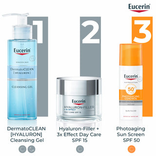 Eucerin Hyaluron-Filler 3x Effect Day Cream Dry Skin SPF15 50ml