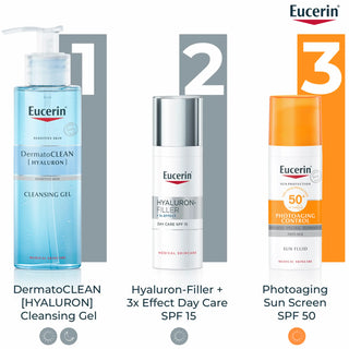 Eucerin Hyaluron-Filler 3x Effect Day Cream Normal Skin SPF15 50ml