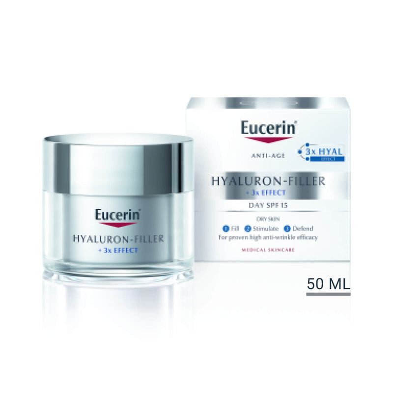 Eucerin Hyaluron-Filler x3 Effect Day Cream Dry Skin SPF15 50ml