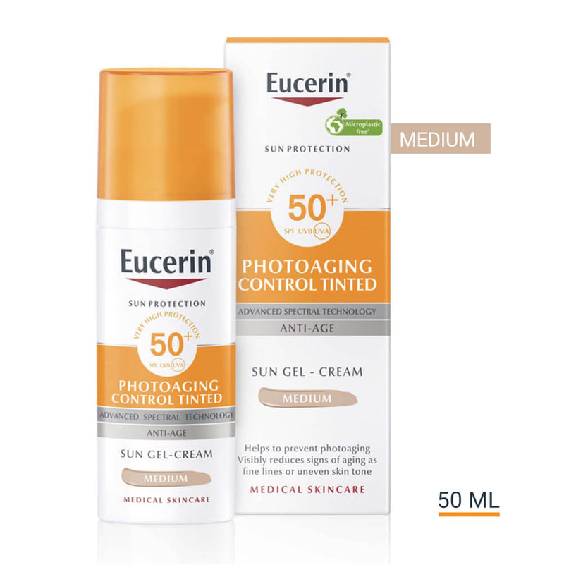 Eucerin Sun Photoaging Control Tinted Gel-Cream Medium SPF 50+ 50ml