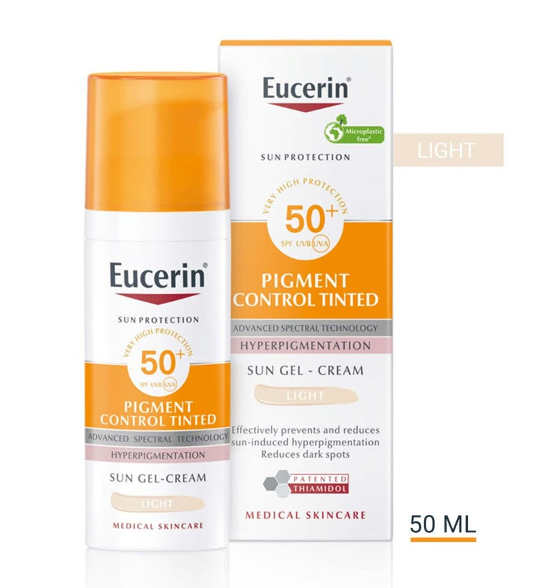 Eucerin Sun Pigment Control Tinted Gel-Cream Light SPF50+ 50ml