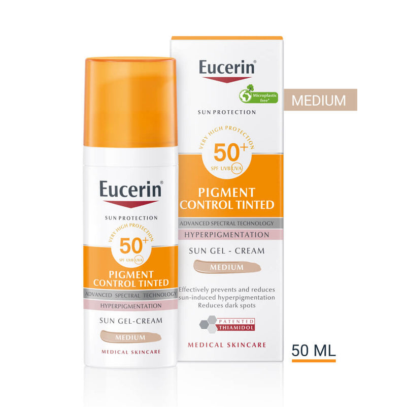 Eucerin Sun Pigment Control Tinted Gel-Cream Medium SPF 50+ 50ml