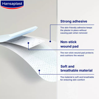 Hansaplast Sensitive XXL Sterile 5 Strips 8x10cm