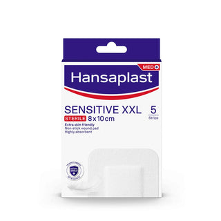 Hansaplast Sensitive XXL Sterile 5 Strips 8x10cm