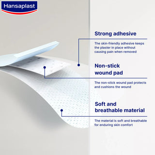 Hansaplast Sensitive 3XL Sterile 5 Strips 10x15cm