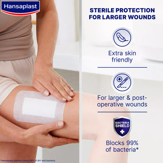 Hansaplast Sensitive 3XL Sterile 5 Strips 10x15cm