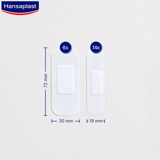 Hansaplast Sensitive 20 Strips 2 Sizes