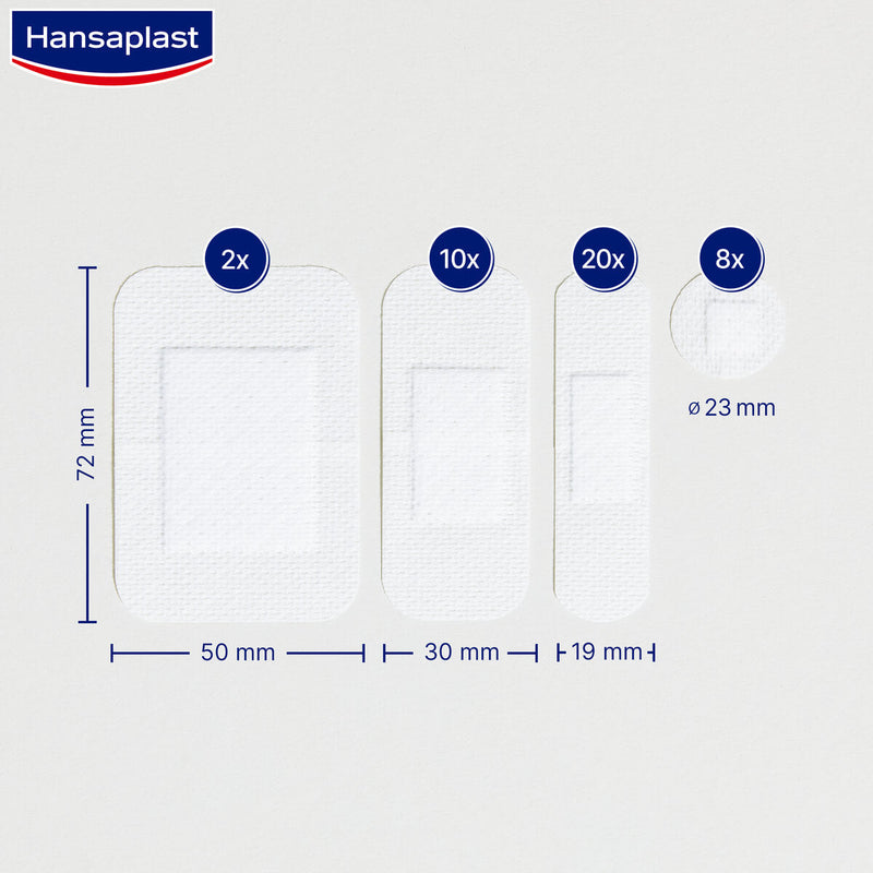Hansaplast Sensitive Hypoallergenic Dressing 4 Sizes 40 Units