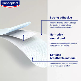 Hansaplast Sensitive XL Sterile 5 Strips 6x7cm