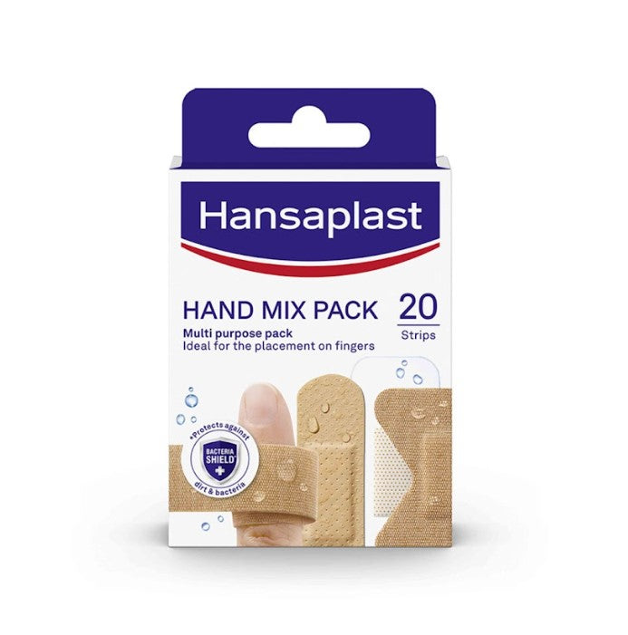 Hansaplast Mix pack dressings for hands 20 dressings with 5 formats