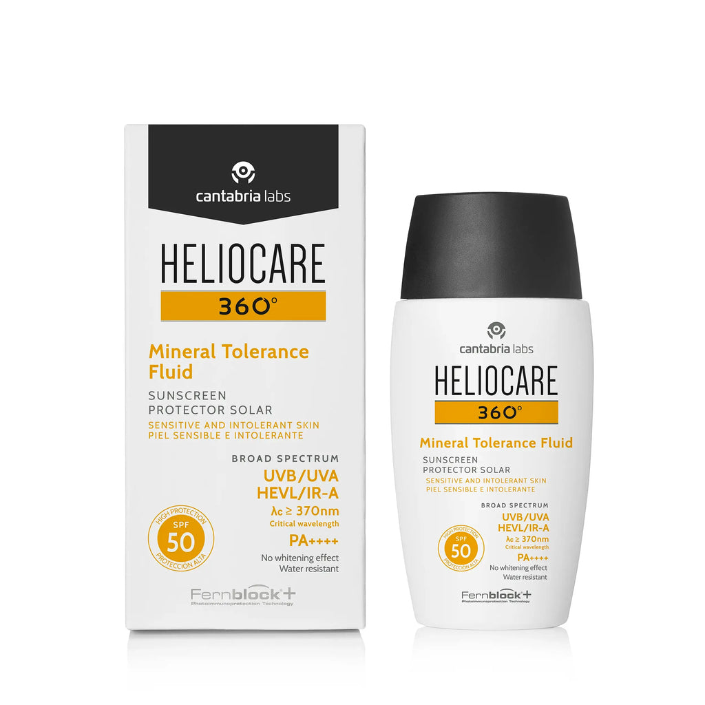 HELIOSCARE 360° ミネラルトレランスSPF50 50ml 2セット Heliocare 360° Mineral Tolerance Fluid SPF50+ 50ml | Be and Care