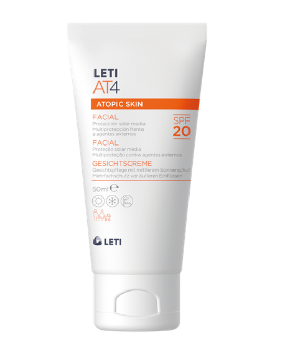 Leti At4 Atopic Skin Facial Cream SPF20 50ml
