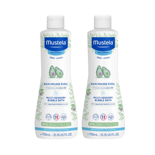 Mustela Baby Multi-Sensory Bubble Bath 750ml x 2 units