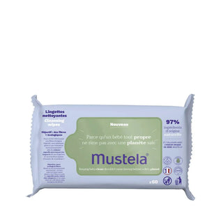 Mustela Natural Fiber Cleaning Wipes 60 Units