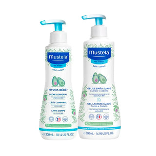 Mustela Pack Baby Hydra Body Lotion 300ml + Cleansing Gel 500ml