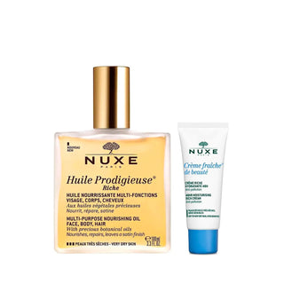 Nuxe Huile Prodigieuse Rich 100ml + Cream Fraiche 15ml