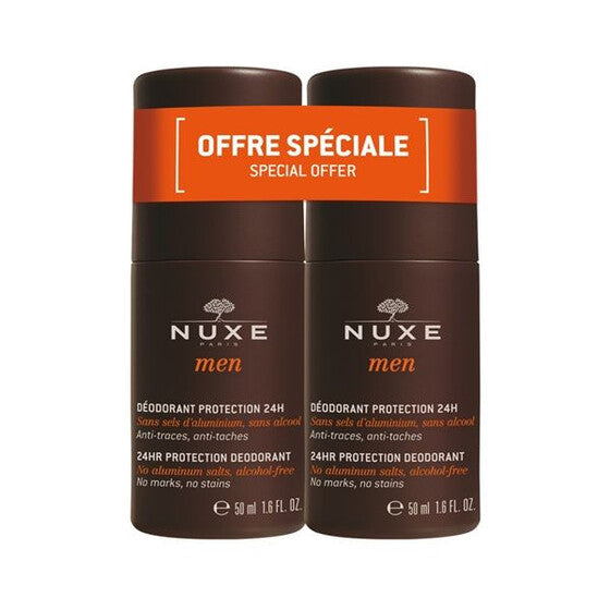 Nuxe Men 24h Protection Deodorant Roll-On 50ml x2