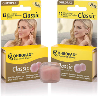 Ohropax Classic Wax Caps 12 Units x2 Pack