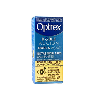 Optrex Colirio Dupla Ação Olhos Comichão x 10 ml .