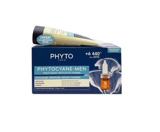 Phyto Phytocyane-Men Hair Loss Treatment Men 12 ampoules x 5ml + Shampoo Phytocyane 100ml