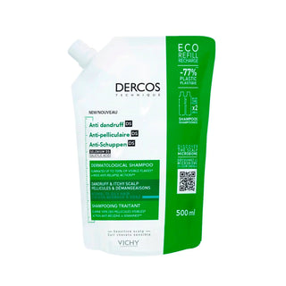 Vichy Dercos Eco-Refill Anti-Dandruff Shampoo Oily Hair 500ml