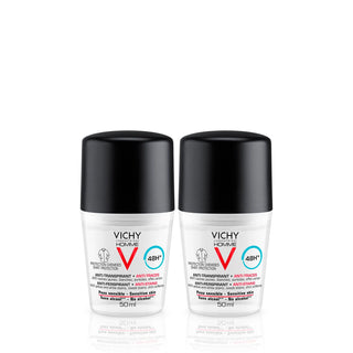 Vichy Homme 48h Anti-Perspirant Anti-Stains Roll-On 2x50ml