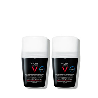 Vichy Homme Duo Deo Roll-On 48h Sensitive Skin 2x50ml