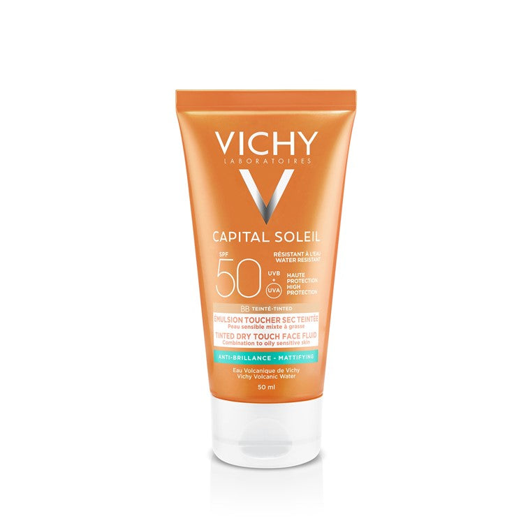 Vichy Capital Soleil BB Cream Tinted Mattifying Face Fluid Dry Touch SPF50 50ml