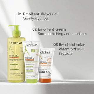 A-Derma Exomega Control Emollient Solar Cream SPF50+ 150ml