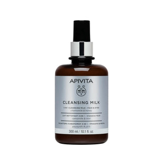 Apivita 3-in-1 Cleansing Milk for Face & Eyes 300ml