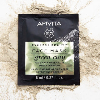 Apivita Express Beauty Face Mask Green Clay Deep Cleansing 2x8ml