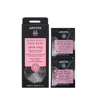 Apivita Express Beauty Cleansing Mask Pink Clay Gentle 2x8ml