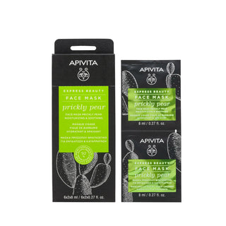 Apivita Express Beauty Face Mask Prickly Pear Moisturizing & Soothing 2x8ml