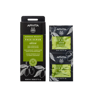 Apivita Express Beauty Face Scrub Olive Deep Exfoliation 2x8ml