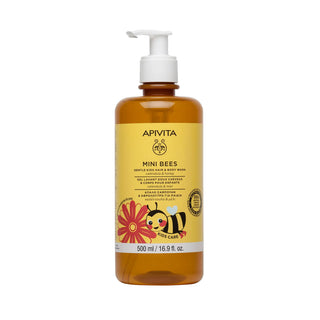 Apivita Mini Bees Gentle Cleansing Gel for Kids Hair & Body 500ml