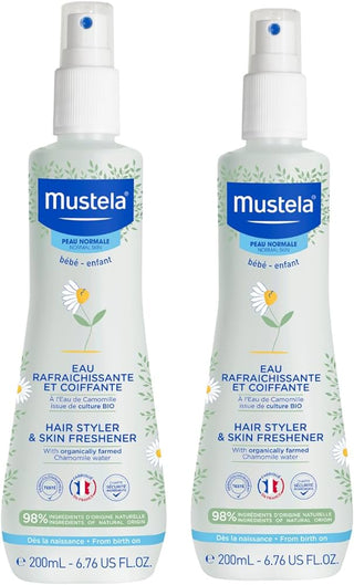 Mustela Hair Styler and Skin Freshener Water 200ml PACK of 2