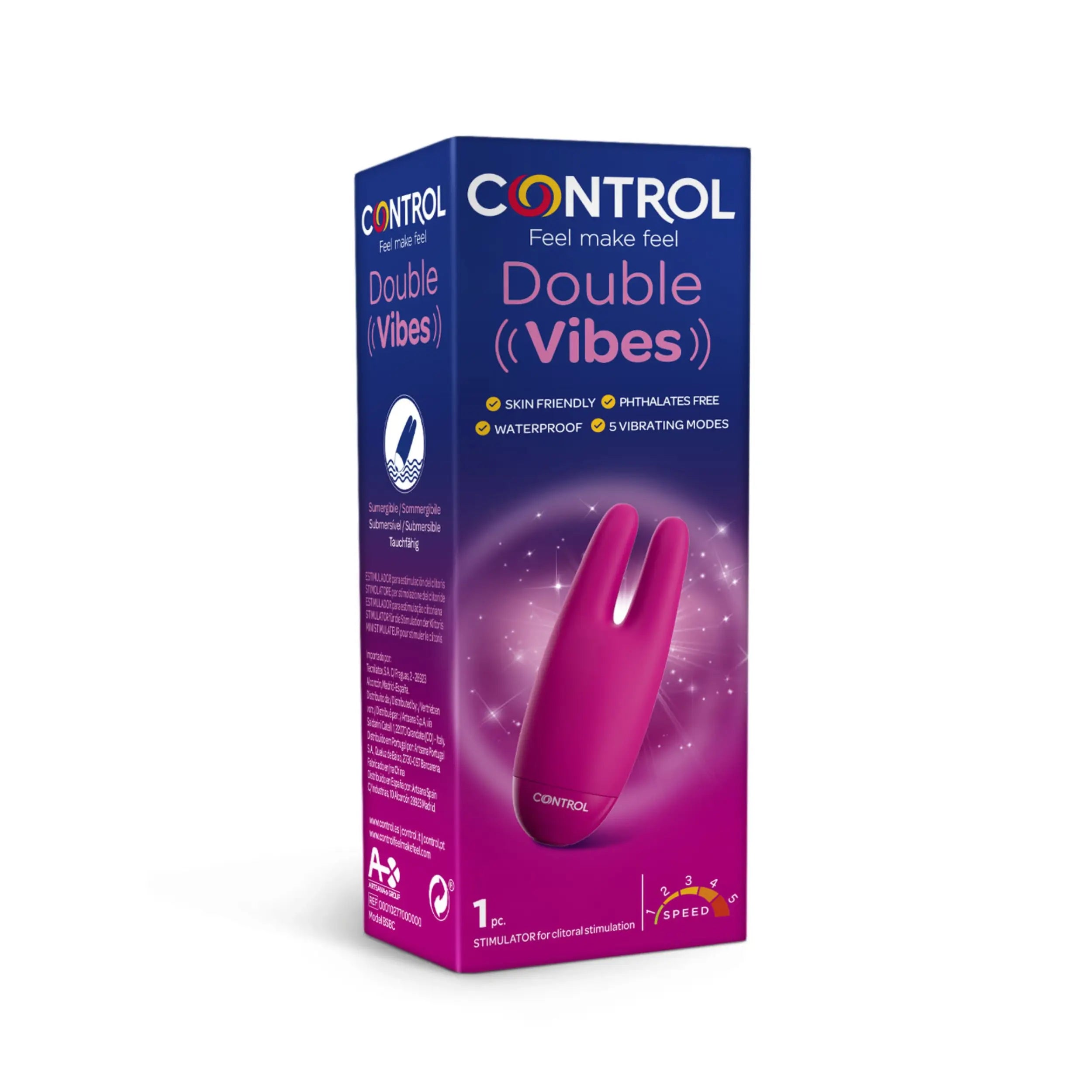 Control Double Vibes Stimulator 1 Unit | Be and Care Be & Care Control Double Vibes Stimulator 1 Unit | Be and Care Be & Care