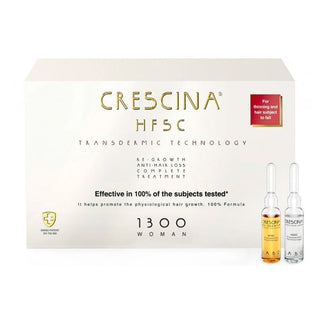 Crescina Transdermic Hfsc Complete Treatment Ampoules for Women 1300 10 + 10 Amp