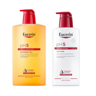 Eucerin pH5 PACK Dry and Sensitive Skin Shower Oil + Body Lotion