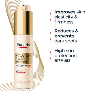 Eucerin Hyaluron-Filler Elasticity Ultra Light Day Cream SPF50 50ml